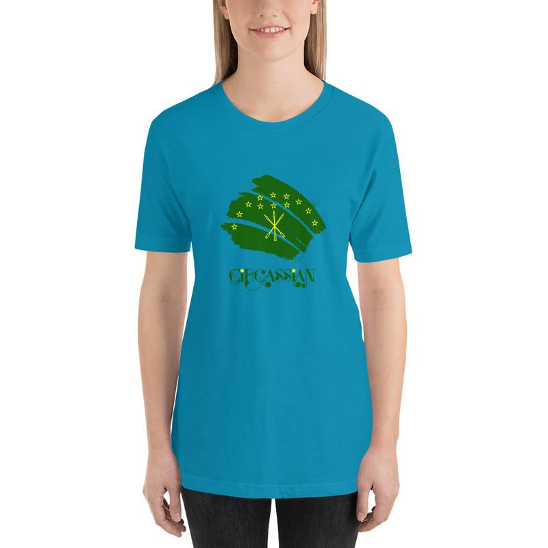 Circassian Flag Short-Sleeve Unisex T-Shirt - Image 5